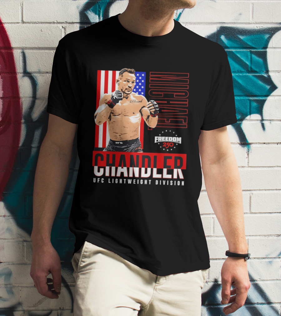 Michael Chandler UFC 250 Blessed American Flag T-Shirt