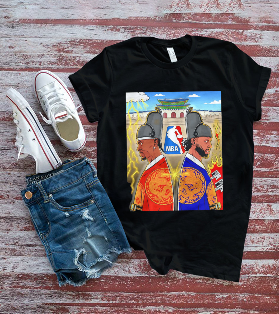 Shai Gilgeous Alexander Cade Cunningham 2026 NBA Korea Dragons Gyeongbokgung Palace T-Shirt