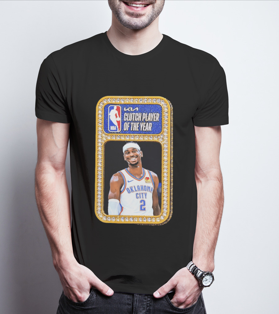 Shai Gilgeous Alexander Oklahoma City KIA NBA Clutch Player Of The Year T-Shirt