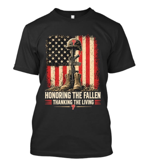 Philadelphia Phillies Honoring The Fallen Thanking The Living Armed Forces Day T-Shirt