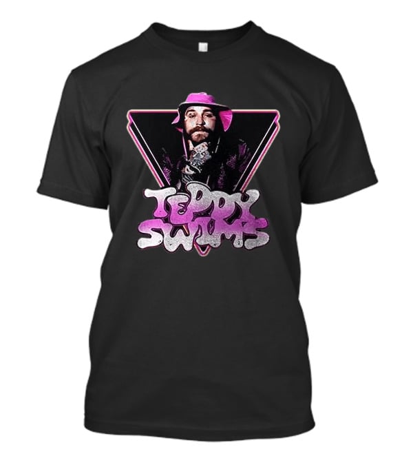 Teddy Swims Retro Triangle Graphic With Pink And Purple Accents T-Shirt