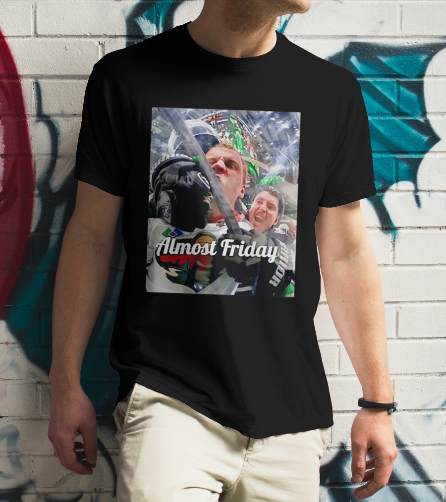 Almost Friday Hockey Hit Minnesota Wild Fan Celebration T-Shirt