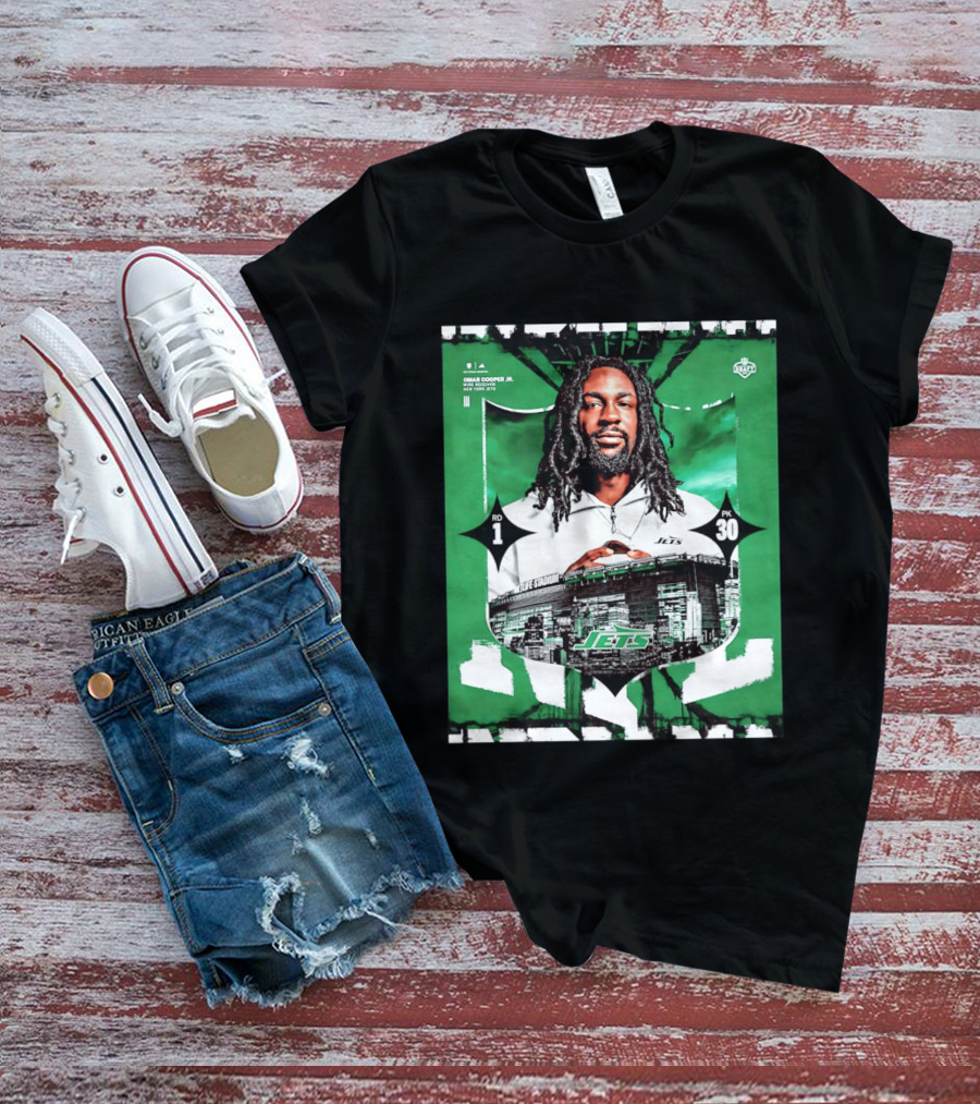 Omar Cooper Jr. Wide Receiver New York Jets 2026 Draft Pick 1 MetLife Stadium T-Shirt