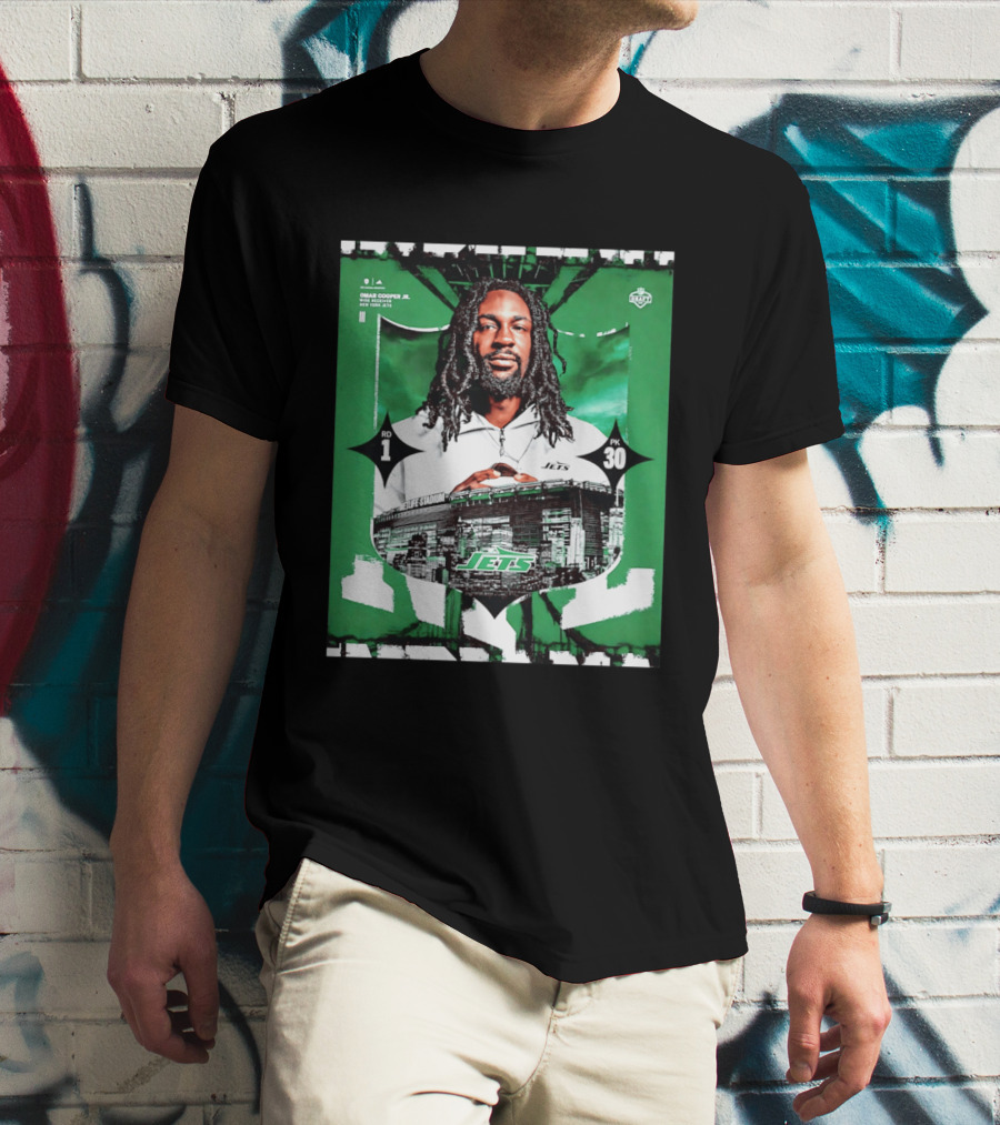 Omar Cooper Jr. Wide Receiver New York Jets 2026 Draft Pick 1 MetLife Stadium T-Shirt