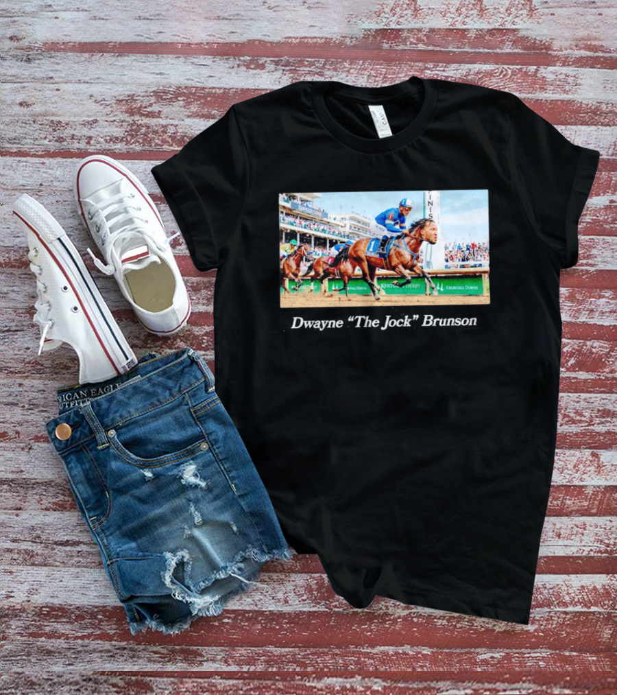 Dwayne The Jock Brunson Racing At Kentucky Derby Churchill Downs T-Shirt