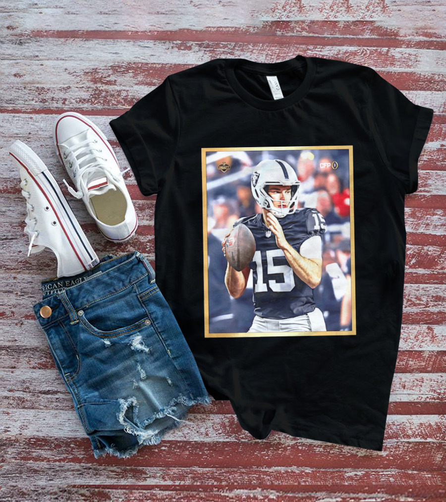 Fernando Mendoza 15 Las Vegas Raiders CFP Draft 2026 T-Shirt