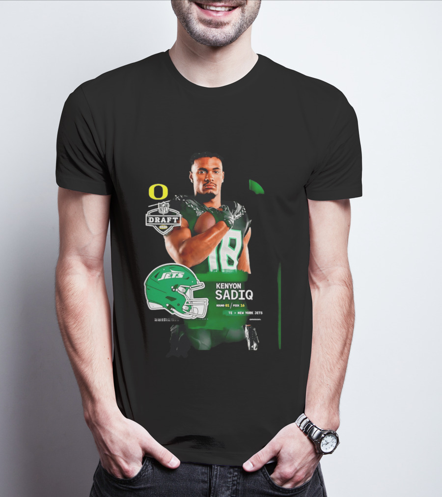 Kenyon Sadiq 2026 NFL Draft Round 1 Pick 16 New York Jets T-Shirt