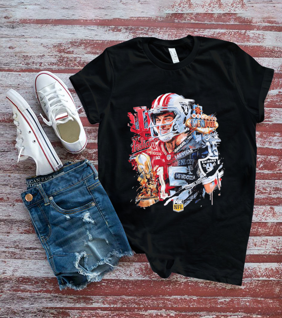Las Vegas Raiders Welcome Fernando Mendoza Indiana Hoosiers NFL Raiders Football T-Shirt