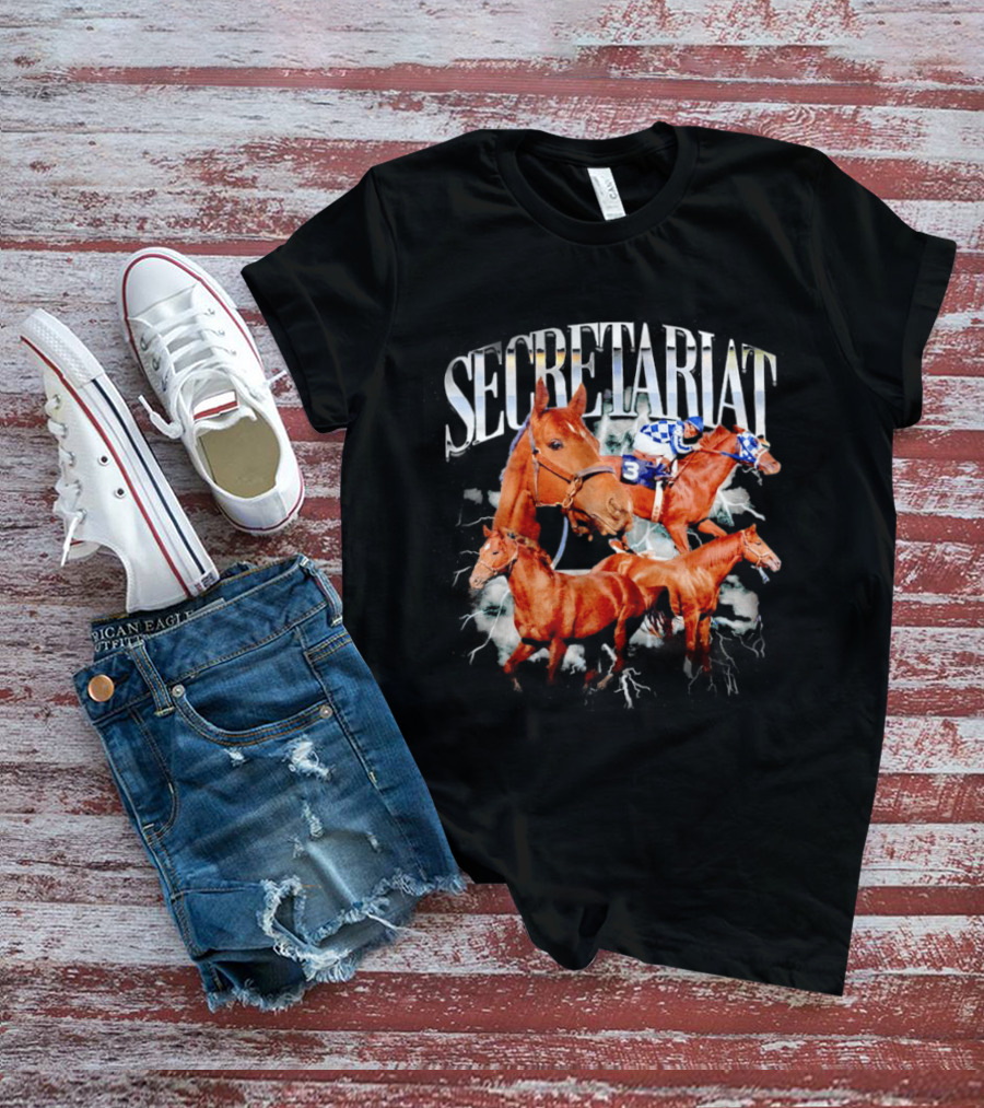 SECRETARIAT Horse Racing Legend Triple Crown Winner T-Shirt