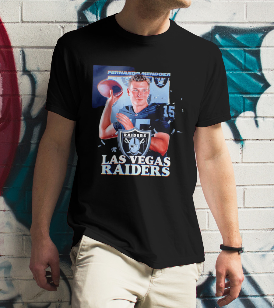 Fernando Mendoza Las Vegas Raiders Quarterback NFL Draft T-Shirt
