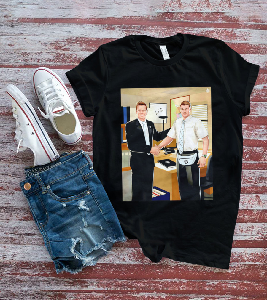 Fernando Mendoza Tom Brady Handshake NFL LFG Las Vegas Raiders T-Shirt