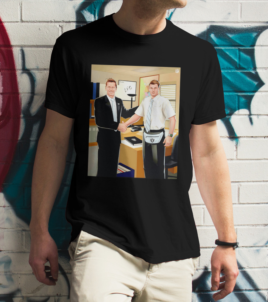 Fernando Mendoza Tom Brady Handshake NFL LFG Las Vegas Raiders T-Shirt