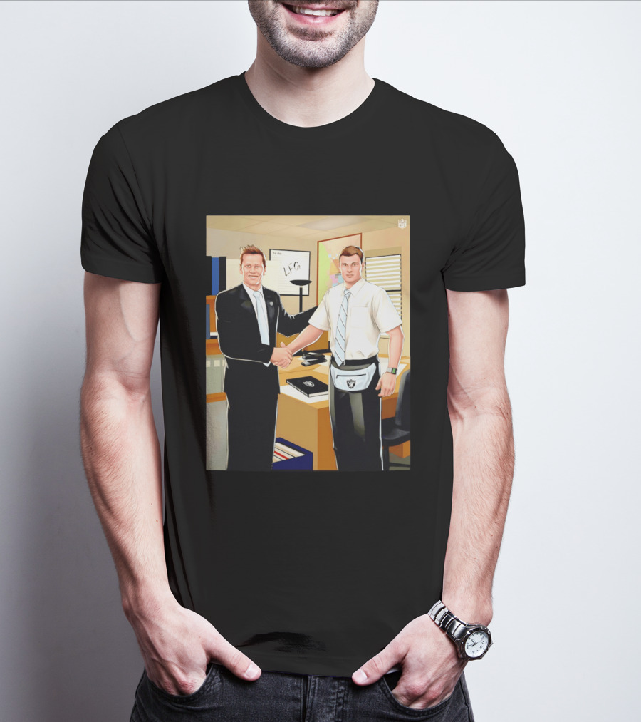 Fernando Mendoza Tom Brady Handshake NFL LFG Las Vegas Raiders T-Shirt