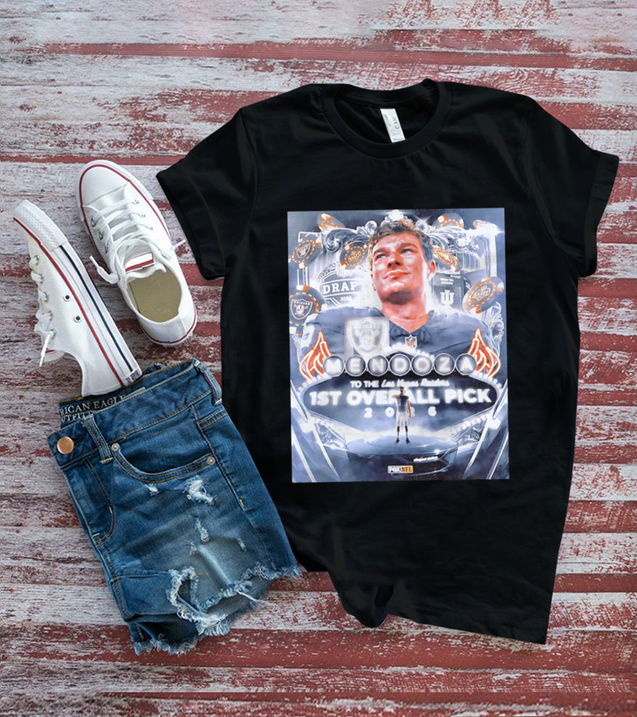 Fernando Mendoza Las Vegas Raiders 1st Overall Pick 2026 NFL Draft Fox Sports T-Shirt