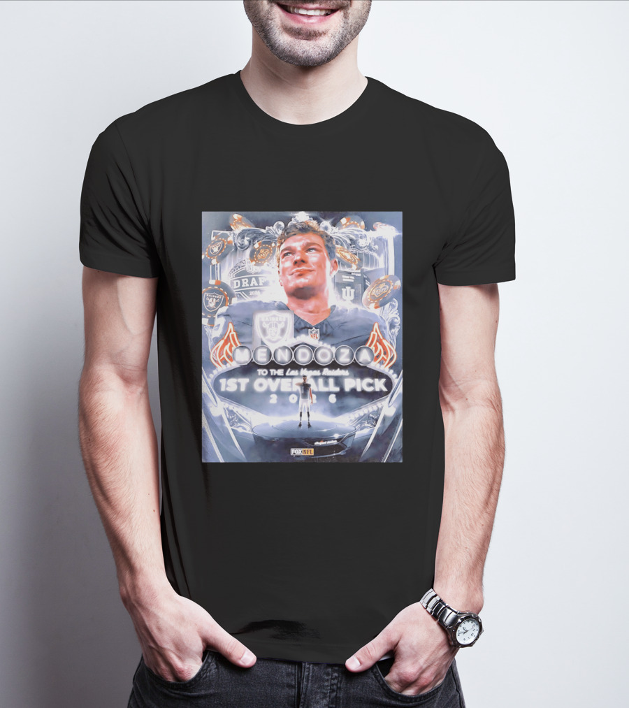 Fernando Mendoza Las Vegas Raiders 1st Overall Pick 2026 NFL Draft Fox Sports T-Shirt