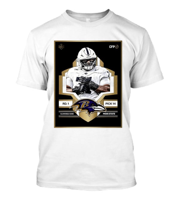 Baltimore Ravens Round 1 Pick 14 Penn State Olaivavega Ioane Draft 2026 T-Shirt