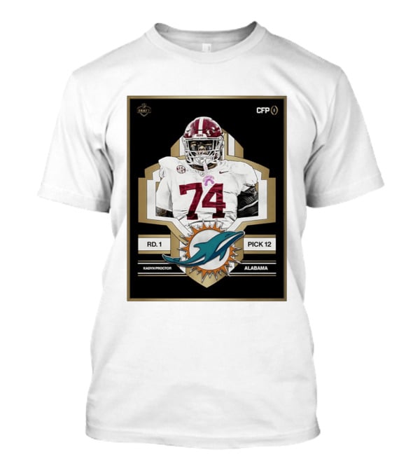 Kadyn Proctor Alabama Crimson Tide Pick 12 Draft 2026 T-Shirt