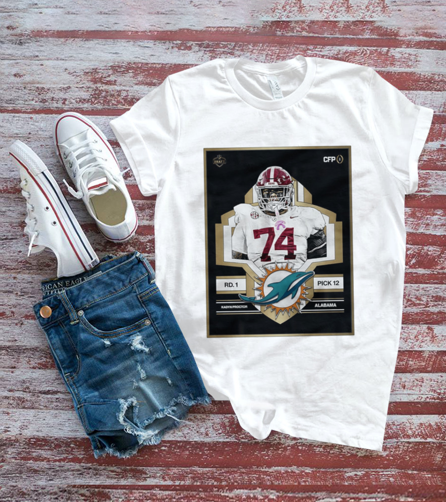 Kadyn Proctor Alabama Crimson Tide Pick 12 Draft 2026 T-Shirt