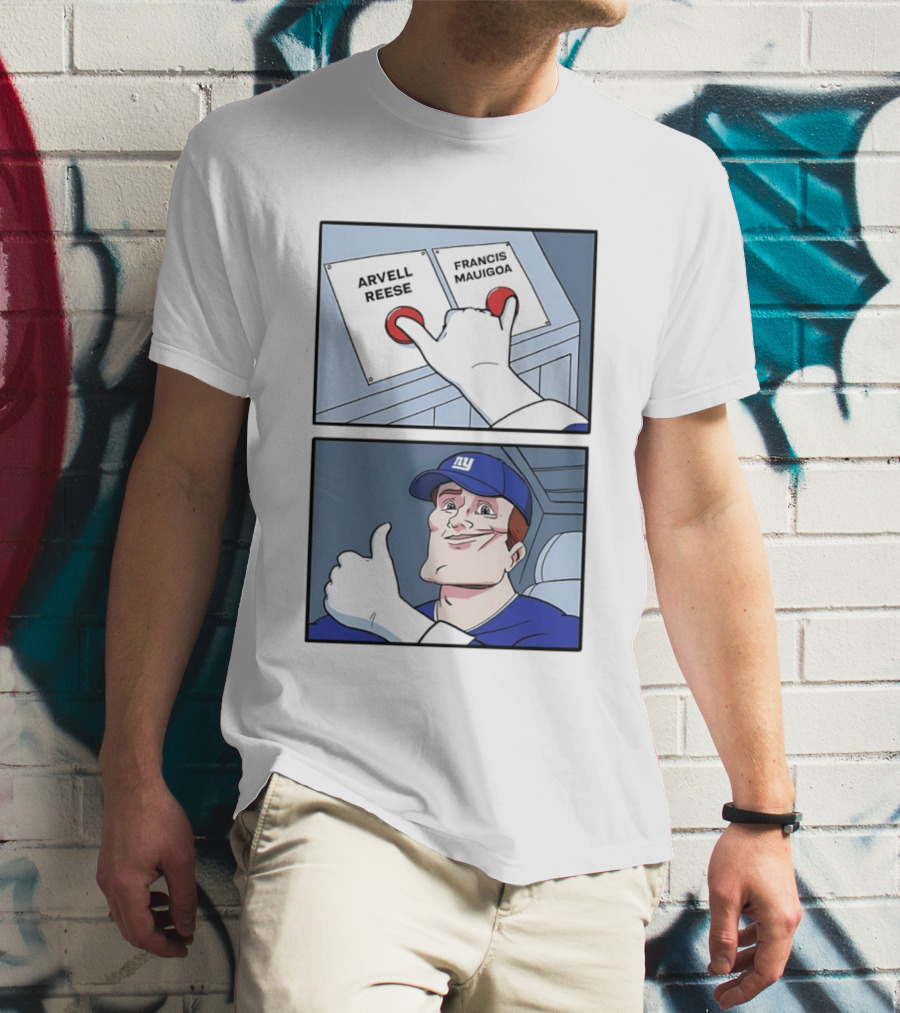 New York Giants Arvell Reese Francis Mauigoa Dual Selection Meme T-Shirt
