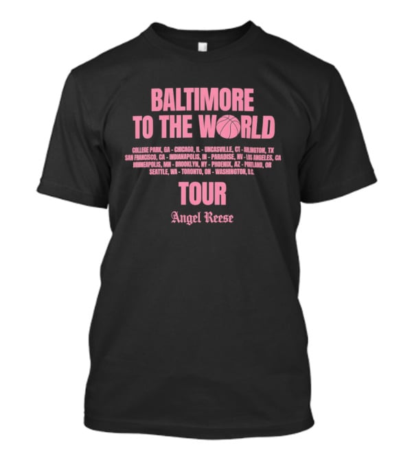 Baltimore To The World Tour Angel Reese Chicago Sky T-Shirt
