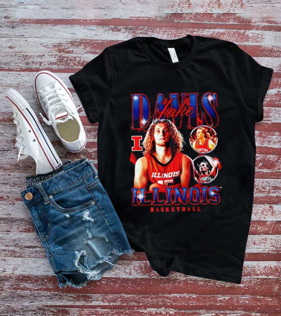 Illinois Basketball Jake Davis Fighting Illini T-Shirt