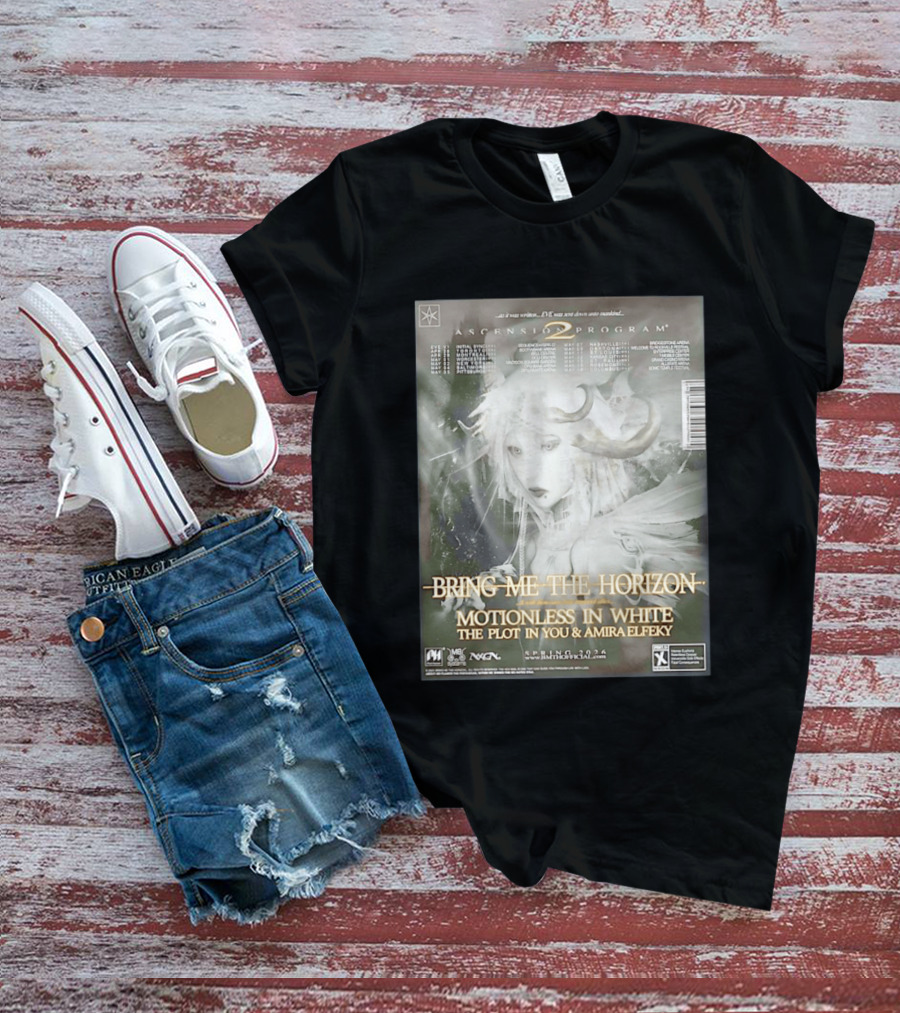 Bring Me The Horizon Ascension Program 2026 North America Tour Motionless In White The Plot In You Amira Elfeky Spring Dates T-Shirt