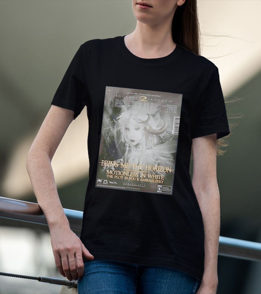 Bring Me The Horizon Ascension Program 2026 North America Tour Motionless In White The Plot In You Amira Elfeky Spring Dates T-Shirt