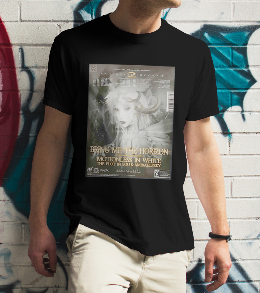 Bring Me The Horizon Ascension Program 2026 North America Tour Motionless In White The Plot In You Amira Elfeky Spring Dates T-Shirt