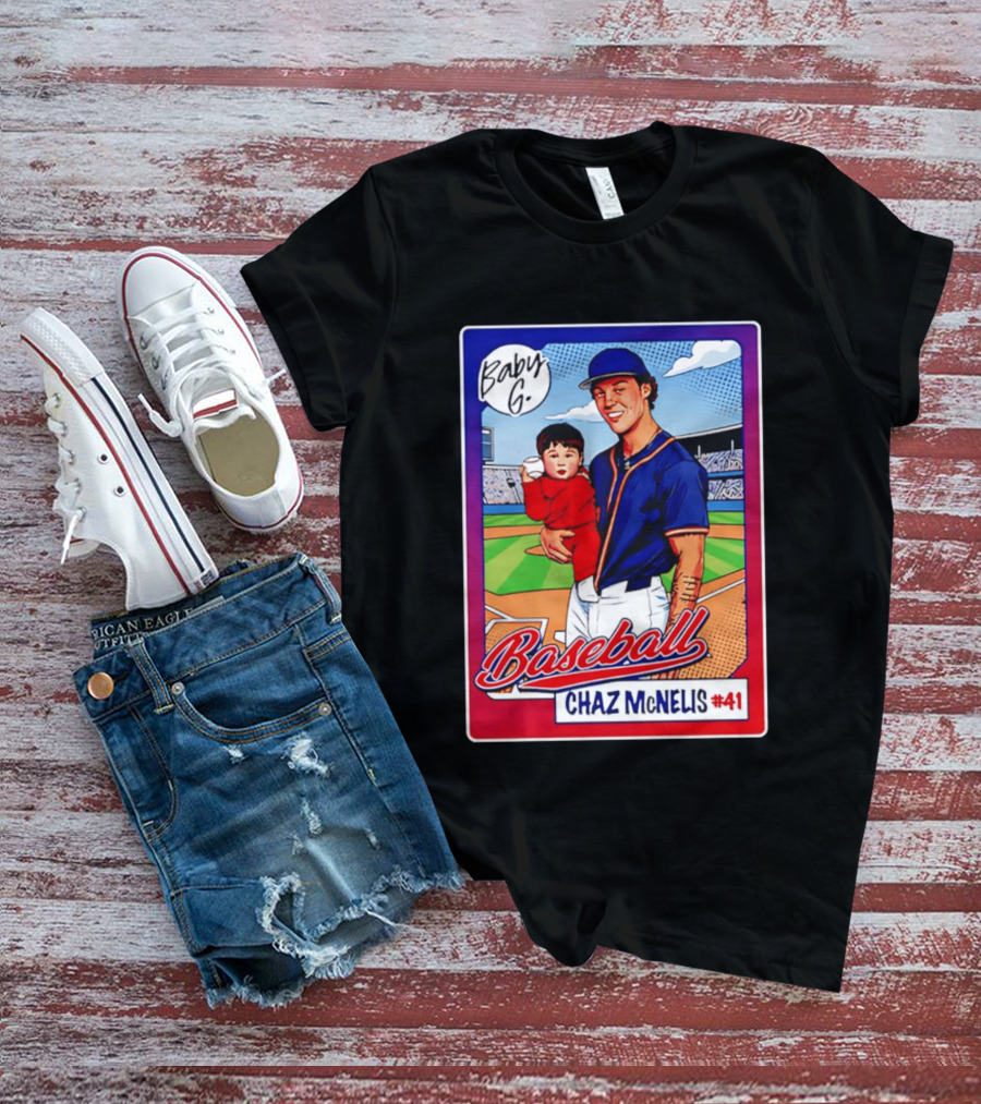 Baby G Chaz McNelis #41 Arizona Baseball NCAA Caricature T-Shirt