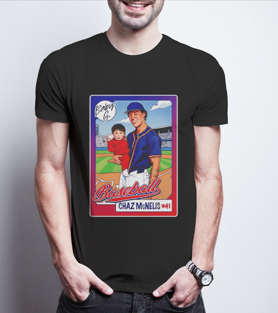 Baby G Chaz McNelis #41 Arizona Baseball NCAA Caricature T-Shirt