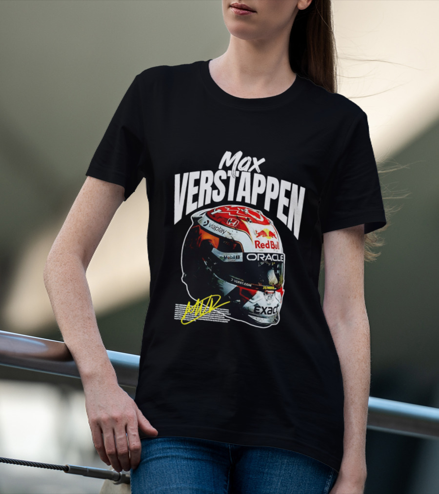 Max Verstappen Red Bull Oracle Racing Helmet T-Shirt