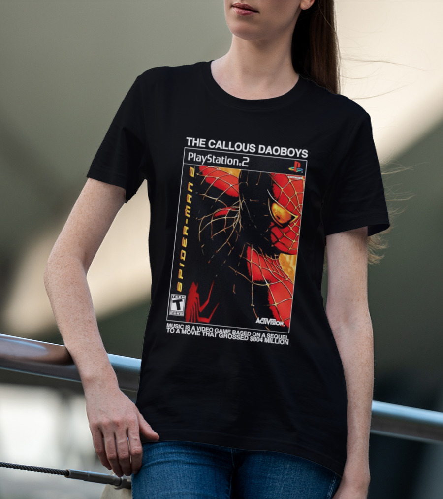 The Callous Daoboys PlayStation Spider Man 2 Activision Video Game Sequel T-Shirt