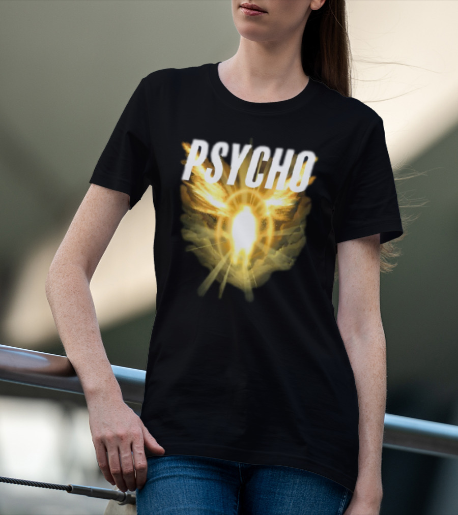 Psycho Sacred Light Angel Aesthetic T-Shirt