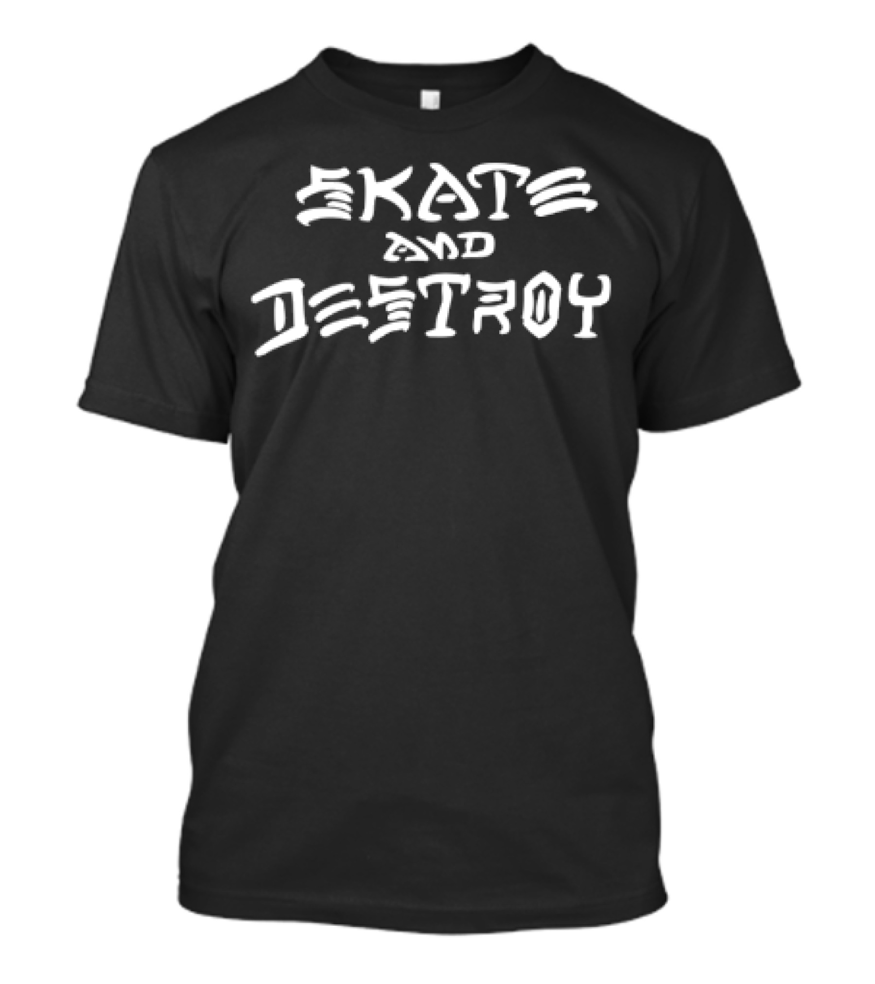 Skate And Destroy Iconic Phrase Urban Skateboarding Style T-Shirt
