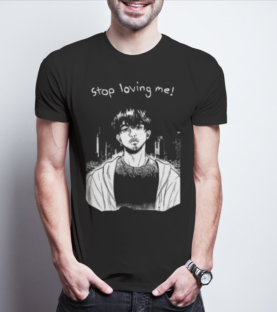 Stop Loving Me Manga Character Urban Scene T-Shirt