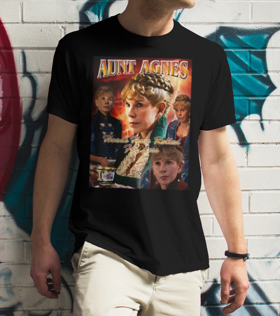 Aunt Agnes Heads Have Rolled For Less Lightning Tea Cup Collage T-Shirt