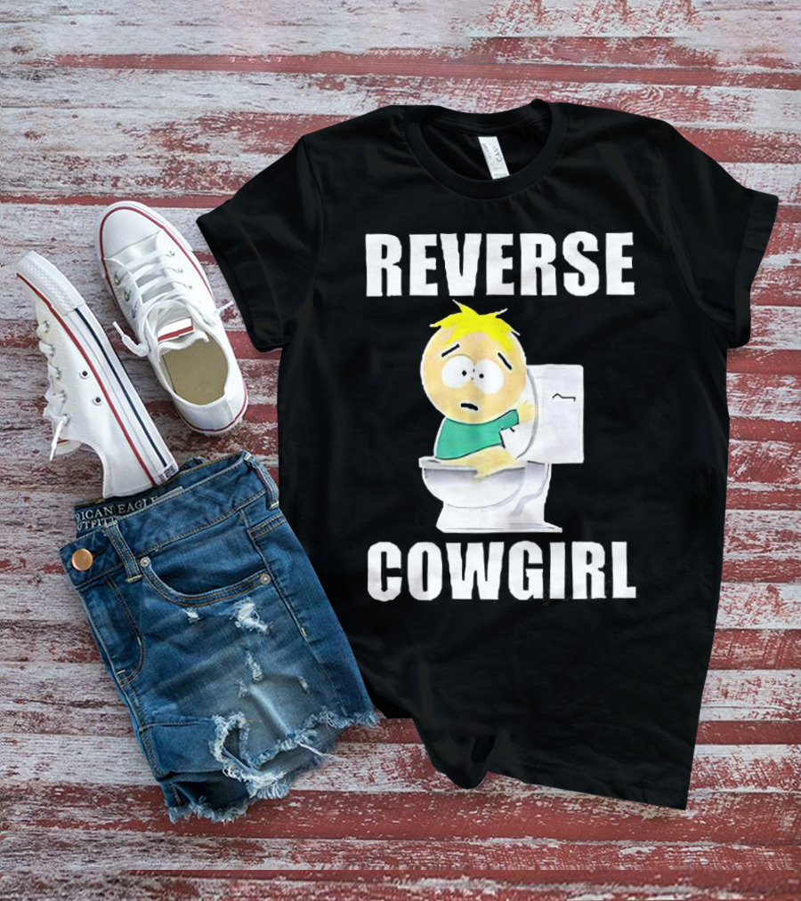 Butters Stotch South Park Reverse Cowgirl Toilet Scene T-Shirt