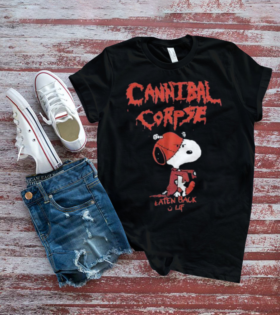Cannibal Corpse Eaten Back To Life Snoopy Parody T-Shirt