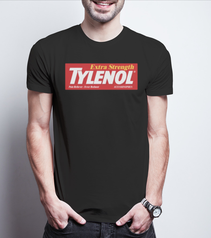 Extra Strength Tylenol Pain Reliever Fever Reducer Acetaminophen T-Shirt