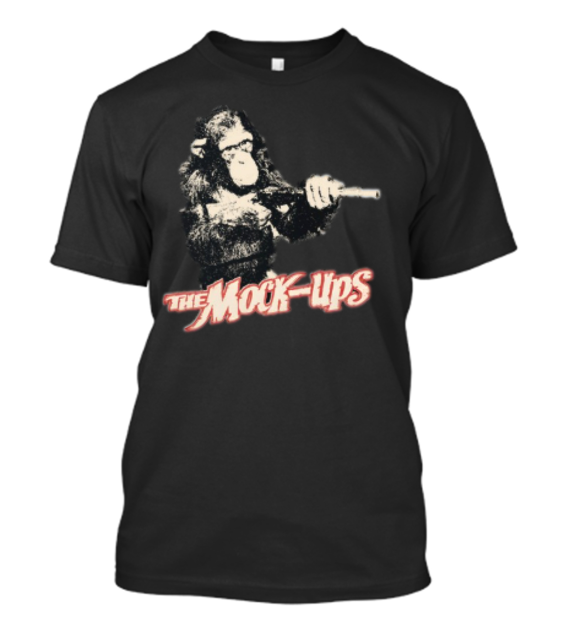 The Mock Ups Monkey Holding Toy Gun T-Shirt