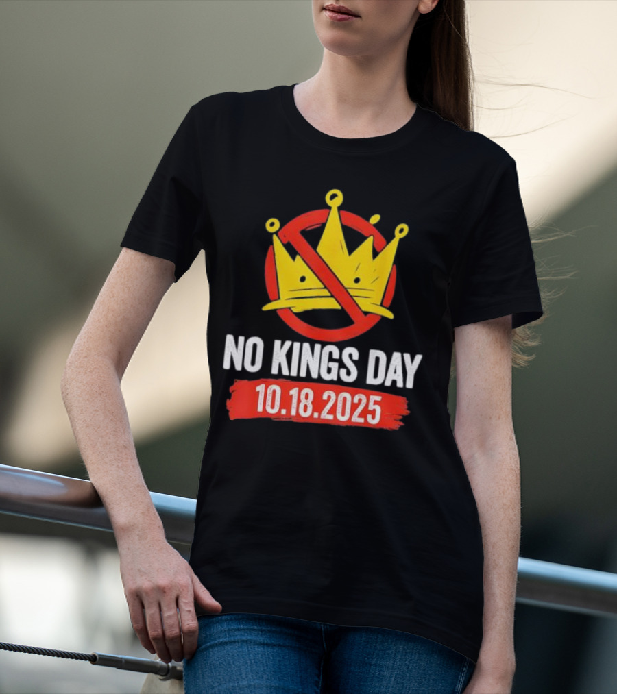 No Kings Day 10.18.2025 Crown Symbol T-Shirt