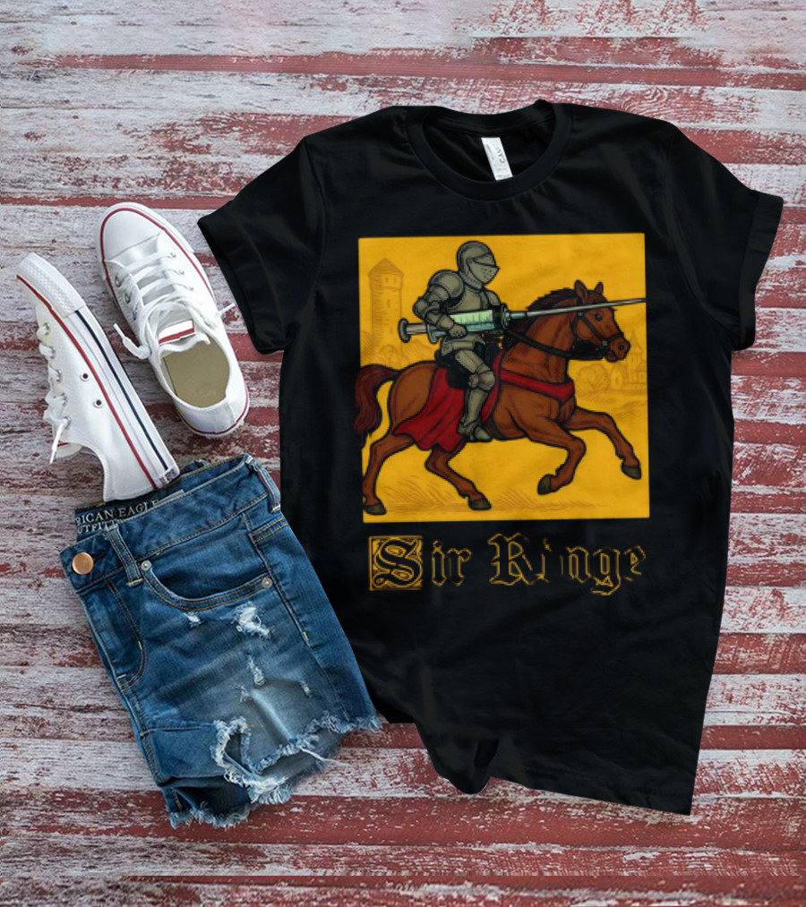 Orbital Sir Ringe Knight On Horse With Syringe Lance T-Shirt