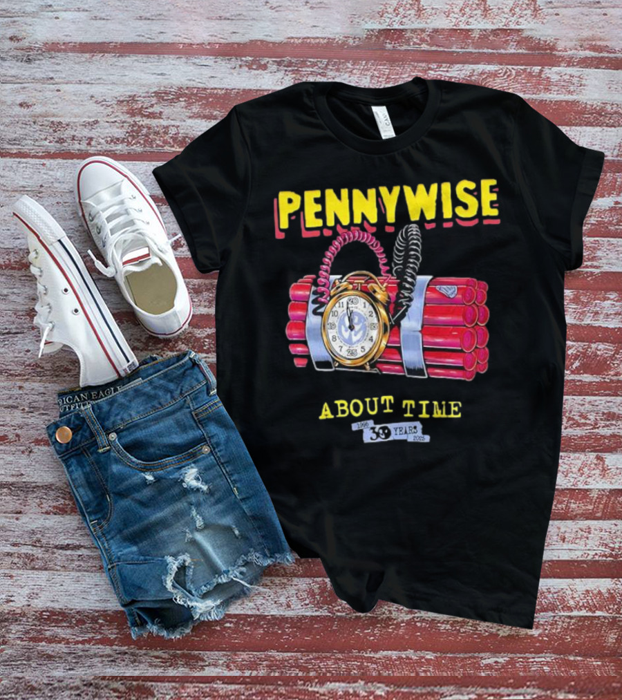 Pennywise About Time 30 Years 1996-2026 Anniversary Halloween T-Shirt