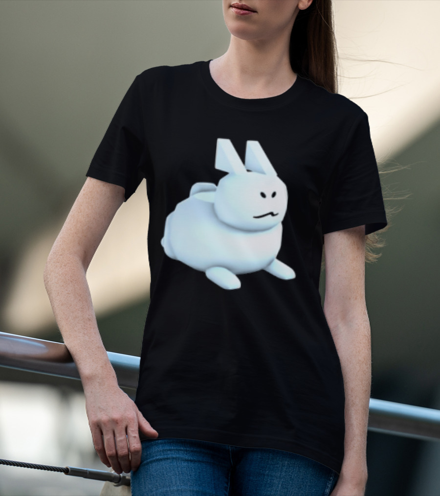 Reel Rebels Gubby Roblox Cute White Rabbit T-Shirt