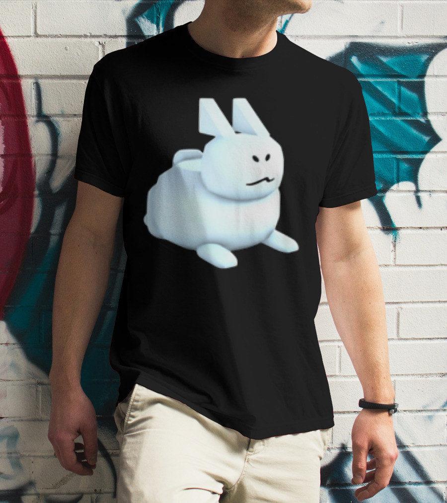 Reel Rebels Gubby Roblox Cute White Rabbit T-Shirt