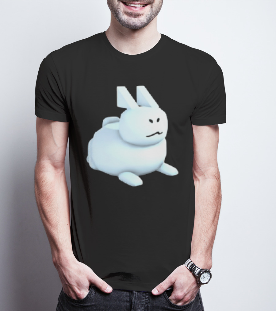 Reel Rebels Gubby Roblox Cute White Rabbit T-Shirt