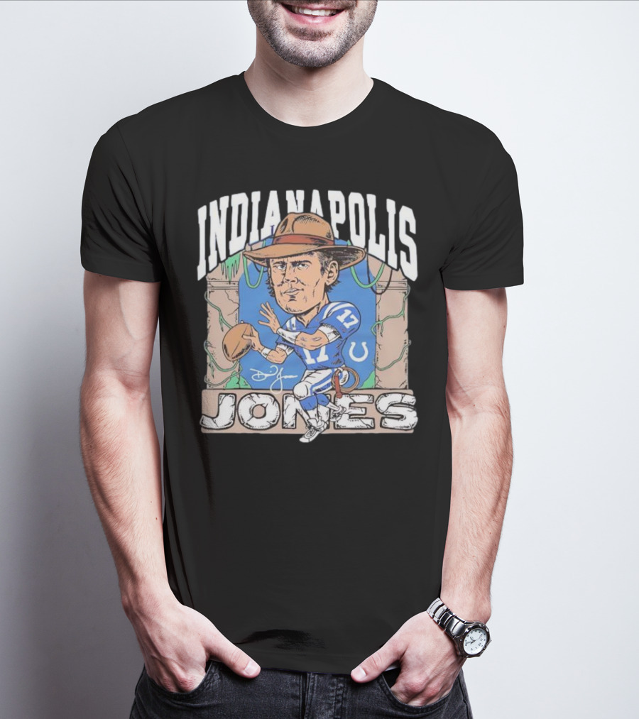 Indianapolis Jones Indianapolis Colts Daniel Jones Signature Adventure T-Shirt