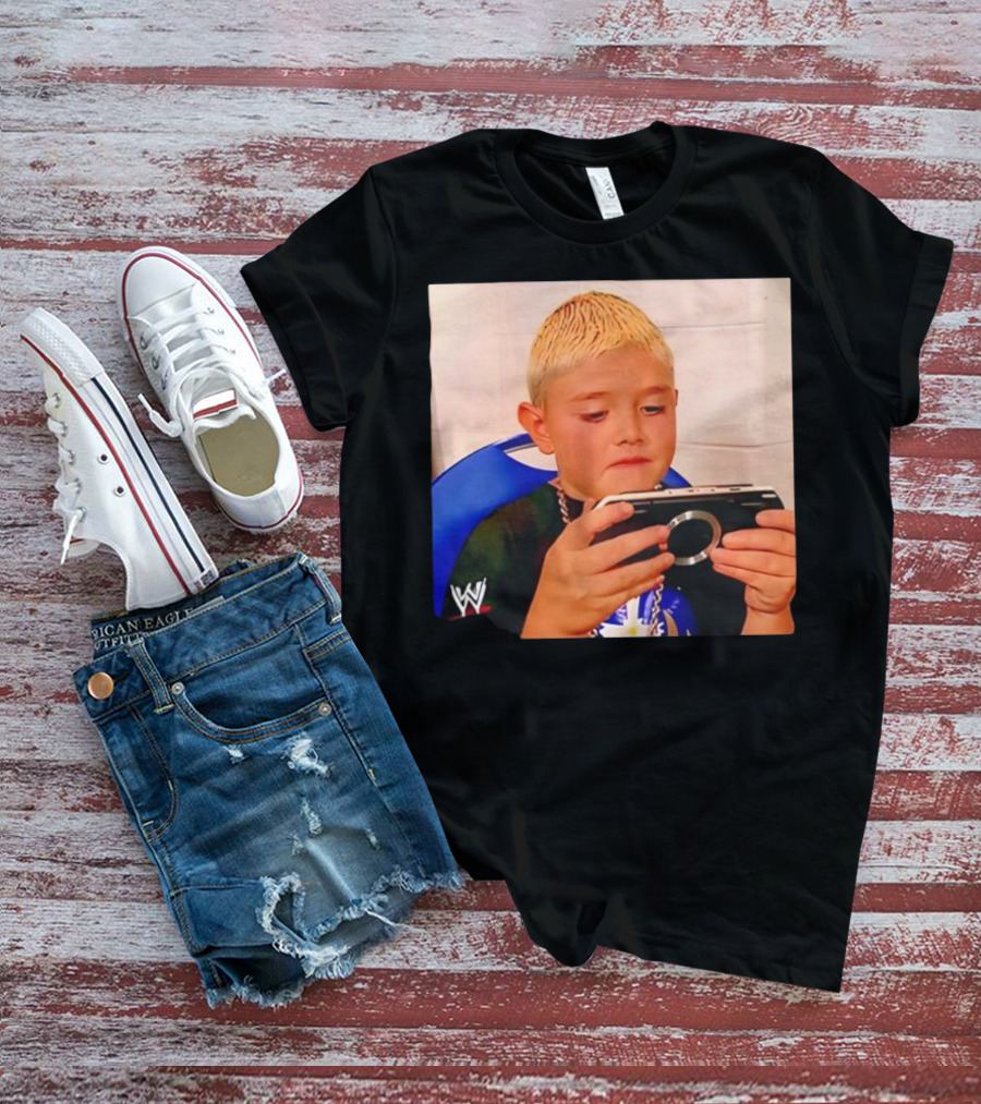 Dominik Mysterio Young WWE Star Playing PSP T-Shirt