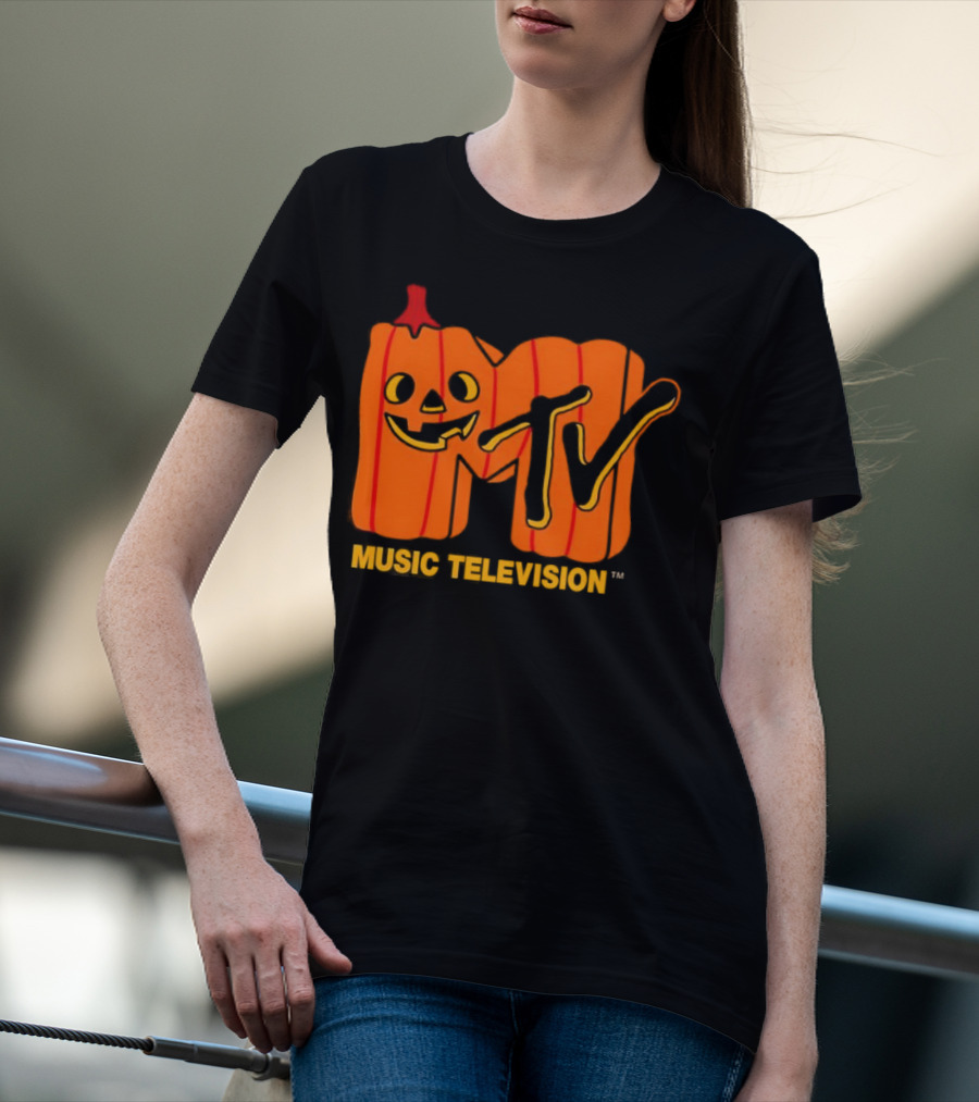 MTV Music Television Pumpkin Halloween T-Shirt