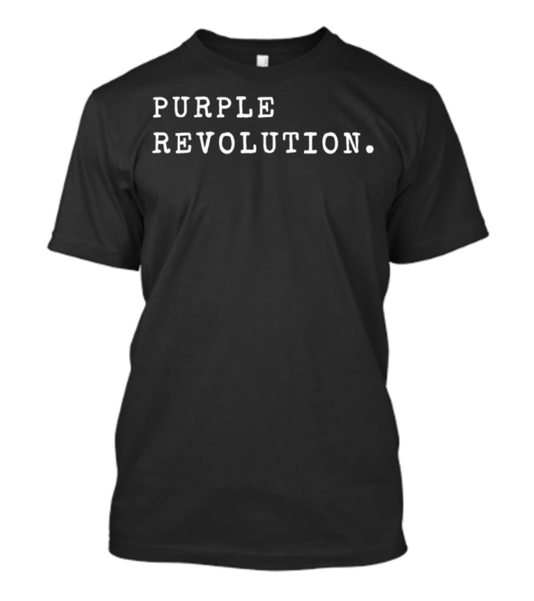 Purple Revolution Bold Text Statement T-Shirt